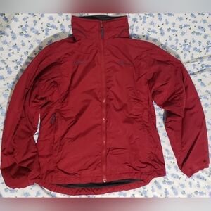 Columbia Fleece Lined Jacket Warm Womens Full Zip Size M Budweiser Embroidered